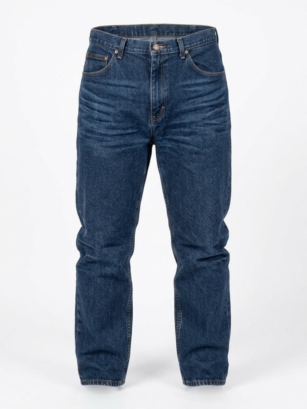 Lee Men's 40x30 Dark Wash Straight Leg Classic Denim Jeans